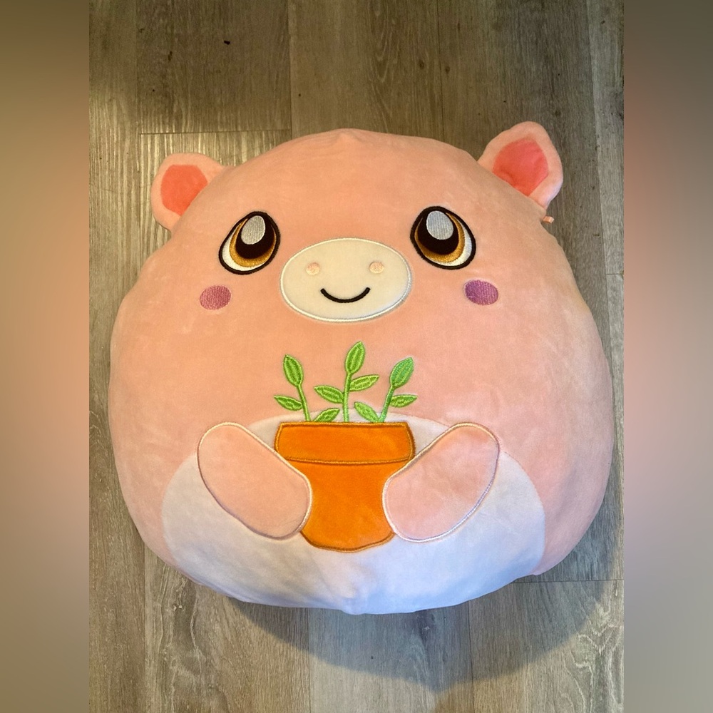 Squishmallows Pink Plush Pillow